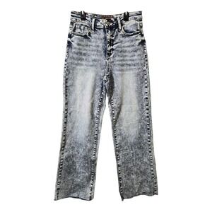 Judy Blue Wide Leg Jeans Acid Wash High Rise Stretch Size 5/27 NWOT
